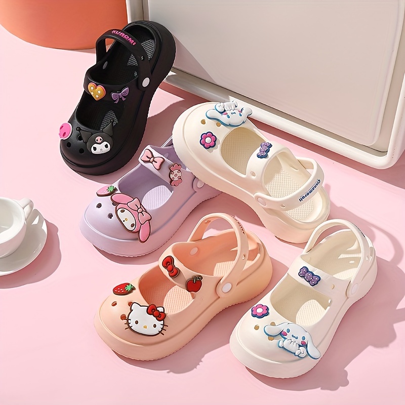 Sanrio Hello Kitty Soft Flip Flop Sandals Y2k Beach Slides Shoes