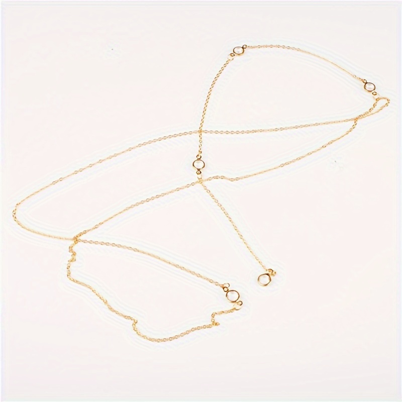 Rhinestone Back Necklace for Backless Dresses