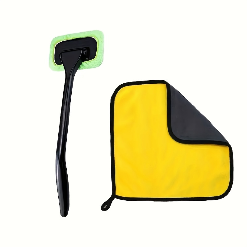 Car Front Windshield Cleaning Brush, Car Interior, Home Dust Removal, Dehumidification, Window Scratching, Towel Sponge and Scratch-Free Cleaning Tool Set