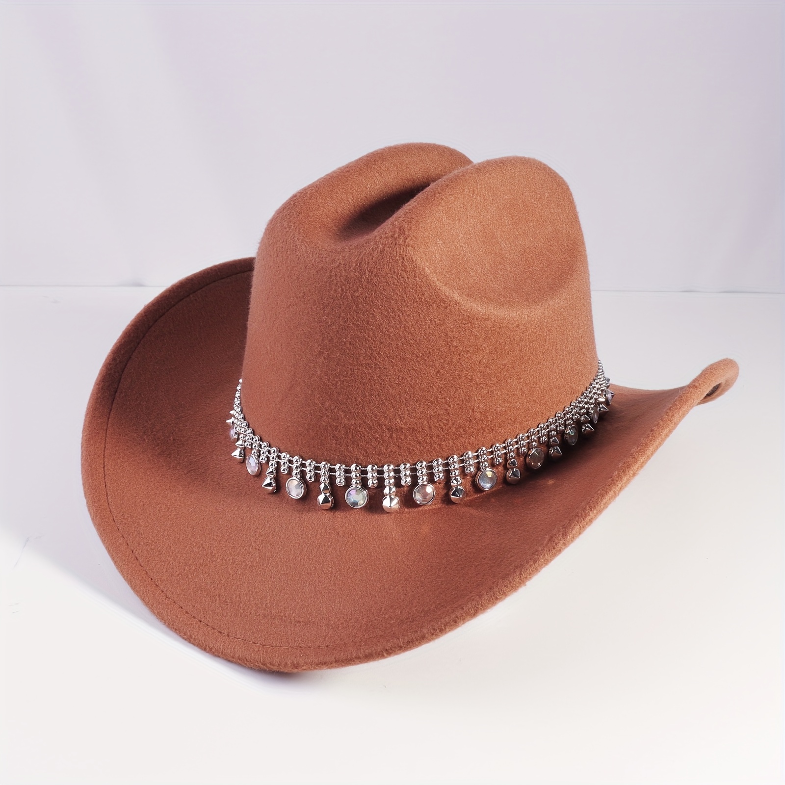 1pc womens sparkling cowboy hat suitable parties - Temu  display picture 2
