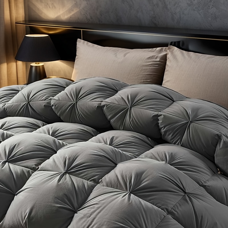 Summer Down Comforter Luxurious Pinch Goose Down Feather Comforter Duvet Insert 100% Cover Soft And Bed Comforter Premium Baffle Box Gifts For Her