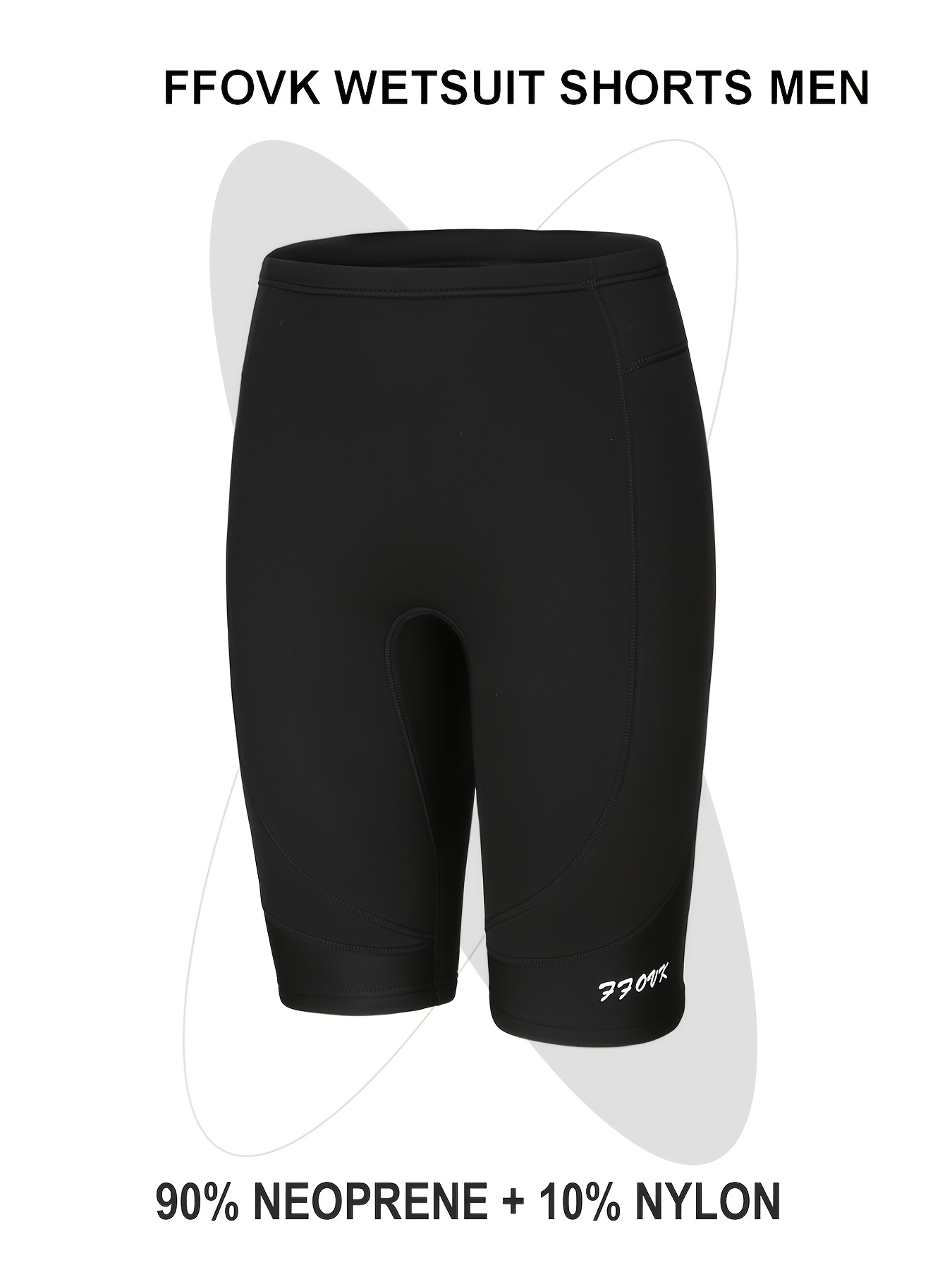   mens 3mm neoprene shorts all black suitable for swimming surfing and other  