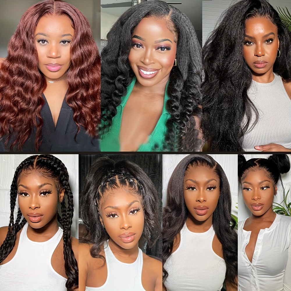 Wear And Go Glueless Wigs Human Hair Pre Plucked Pre Cut For Beginners  Kinky Curly Lace Front Wigs Human Hair 5x5 HD Lace Closure Deep Curly Wig  Human