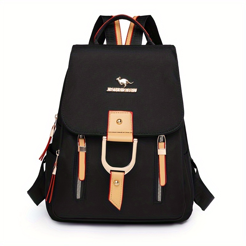 

Casual Flap Backpack, College Schoolbag, Computer Daypack