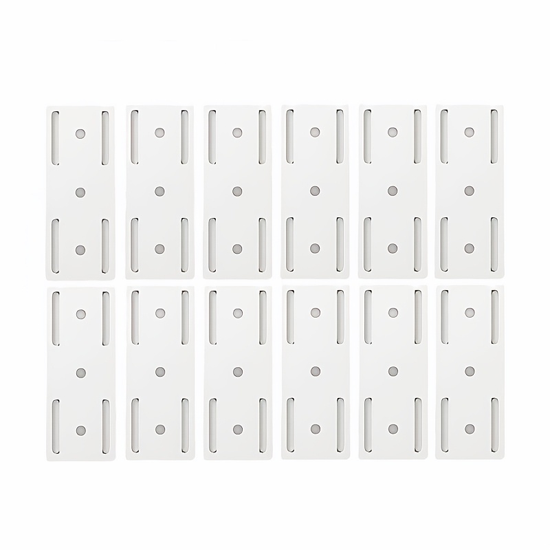 12pcs Wall-mount Cable Organizer For Power Strips And Cords, Self-adhesive Holder For Desk, Kitchen, And Home Organization, Utility Hooks