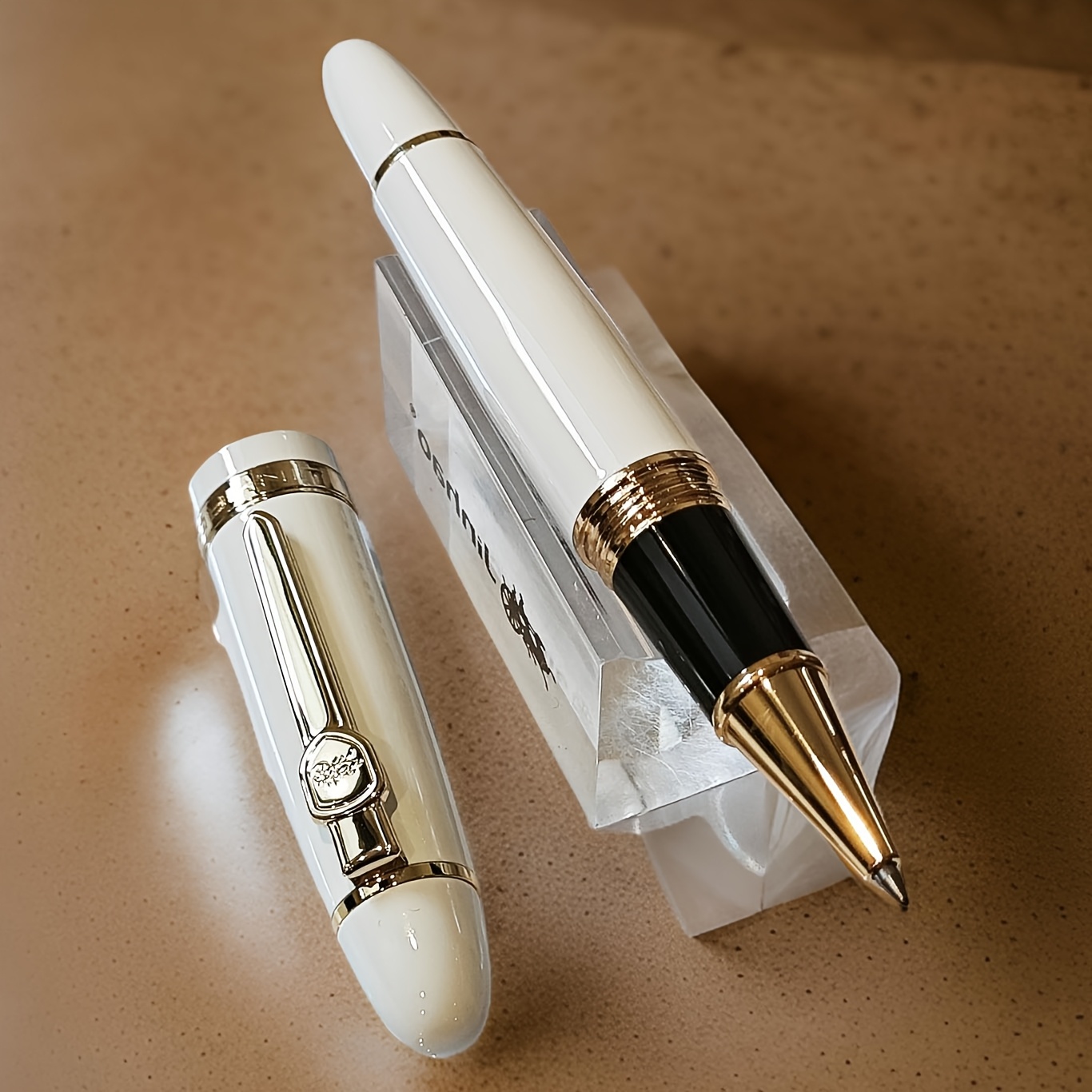 TEMU Luxury Heavy Metal Refillable Gel Ink Rollerball Pen, Medium Gel Pens, Stationery Office Supplies School Supplies