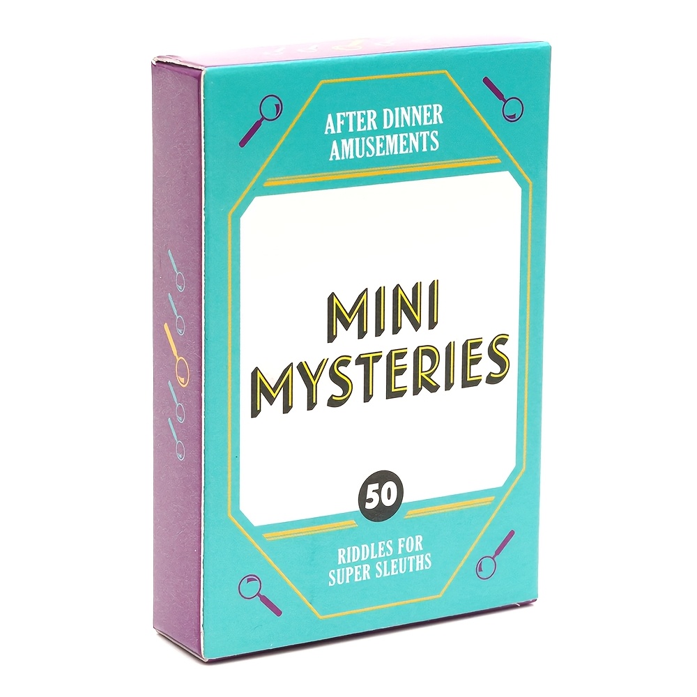 Image of 50 Mini : Amusements - Card Game For To Over Brain Teasers, Your Inner Detective, And Sharpen Skills, Gatherings And Social Events