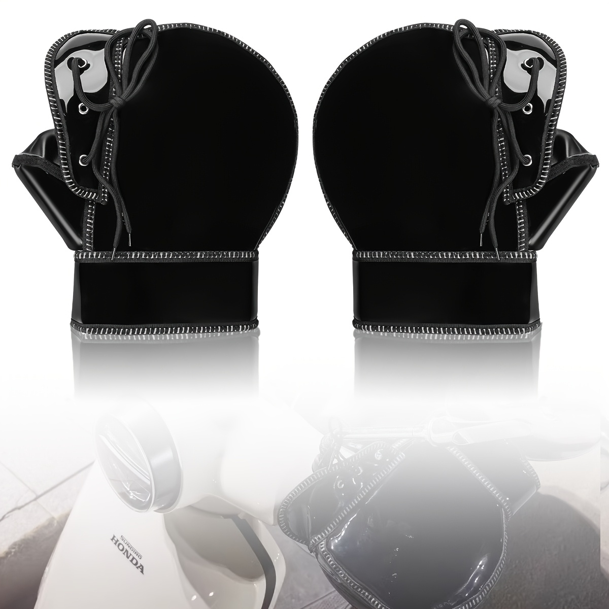 TEMU Motorcycle Handlebar Muffs Winter Equipment Mitts Warmer Gloves Handmuffs Bicycle Handle Cover Hand Covers Warmers