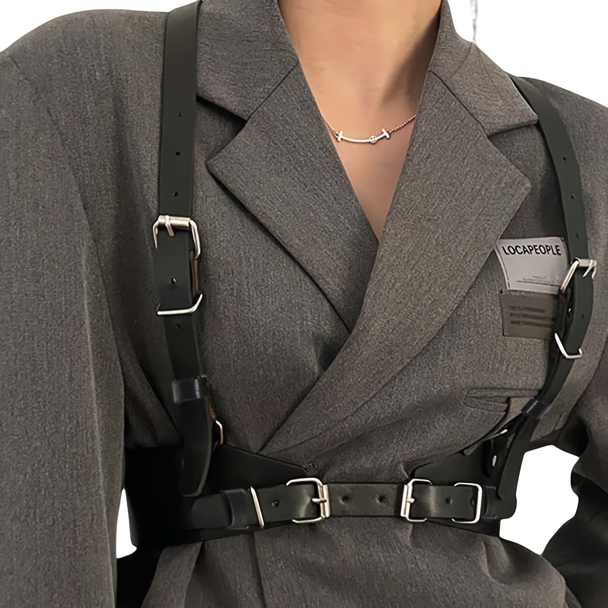 7876 Women’s Retro Pu Leather Belts Waist Belt Adjustable Vintage Womens Elastic Wide Waist Belt, with Zipper Buckle Retro  main image 3