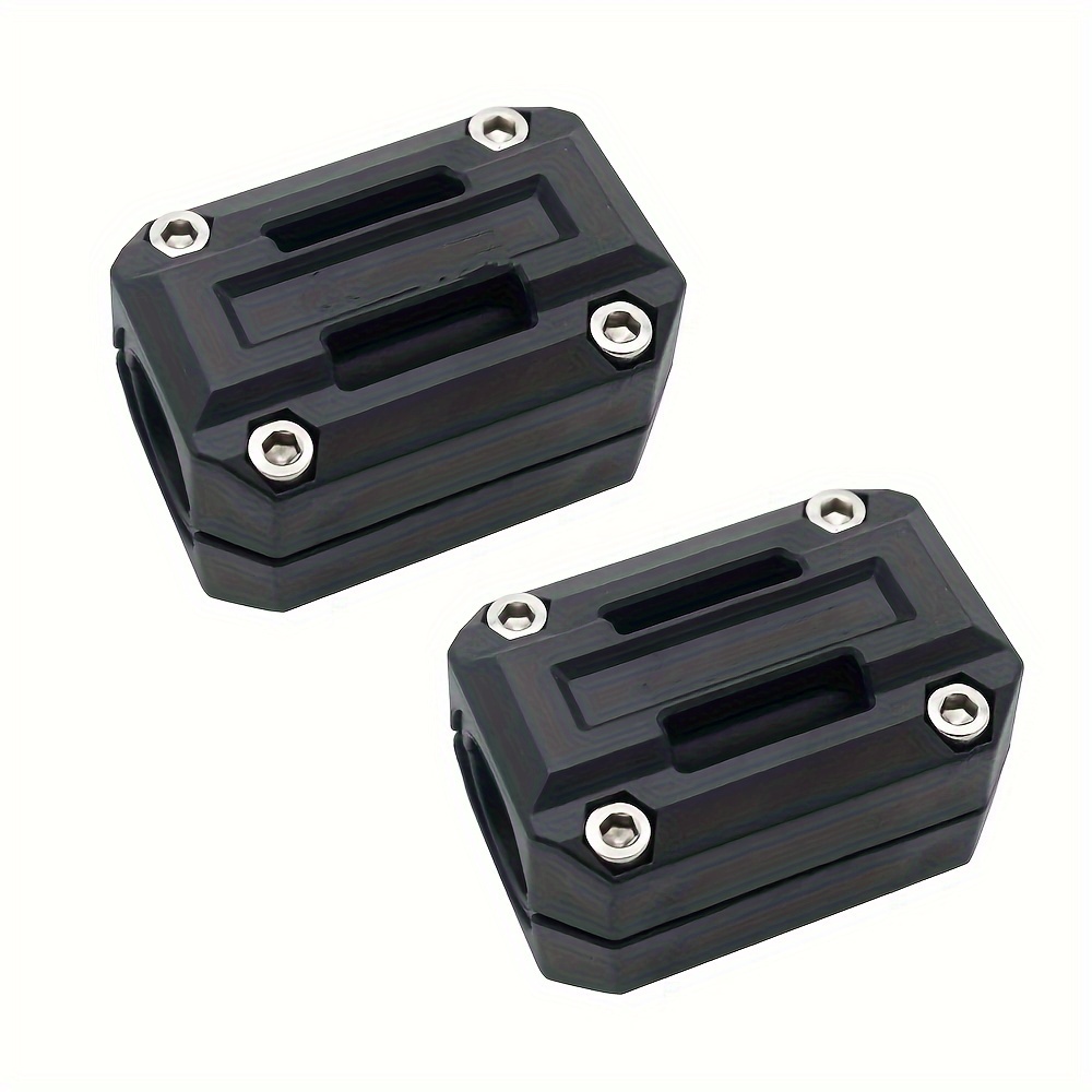 E-shop Motorradstoßstange & Motorabdeckung - Robuster ABS-Kunststoff, 22/25/28mm Stoßstangen- für Alle Fahrzeuge, Schwarz