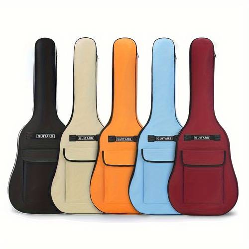 guitar case for 40 41 inches featuring a 5mm thick sponge padding made from 600d oxford fabric with an adjustable shoulder strap length lightweight and durable ideal for acoustic guitars