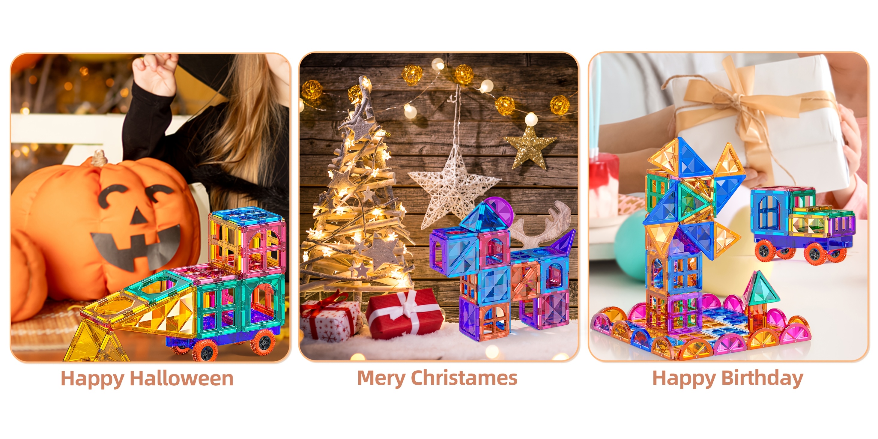 80pcs Deluxe Magnetic Tiles | 3D Diamond Magnet Tiles Building Blocks, Toys For 3 - 8 Years, STEM Preschool Kids Sensory Educational Toys | Gift For Boys Girls, Easter With One Cars Toy Set