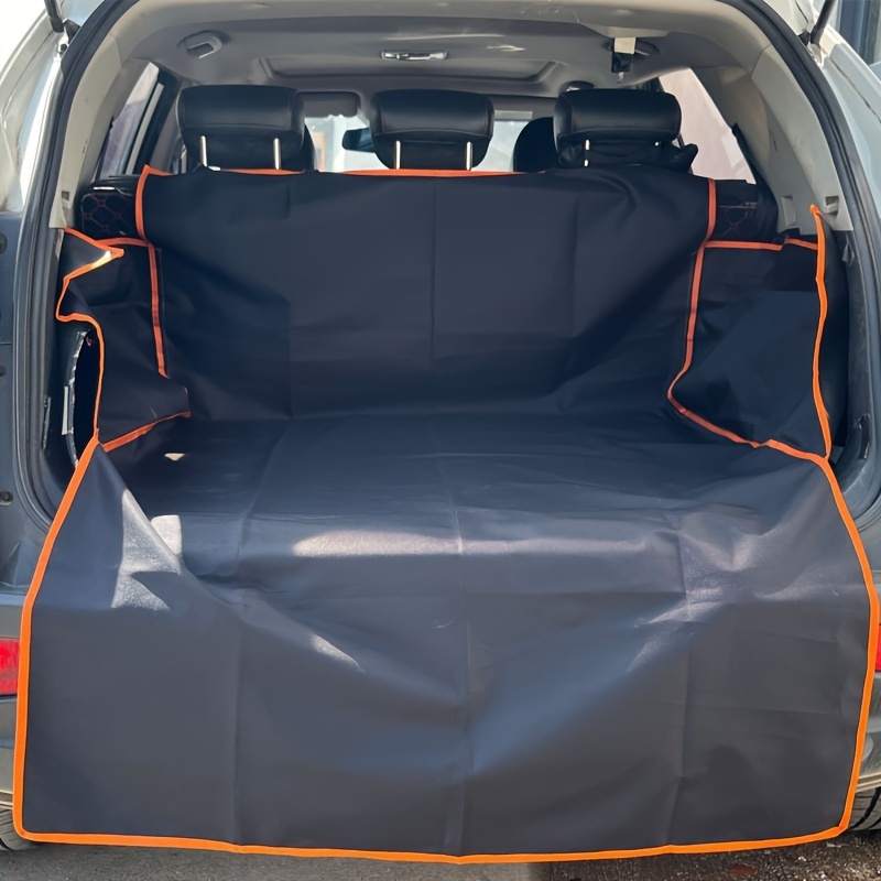 TEMU Waterproof Suv Truck Cover For Dogs - Heavy-duty Polyester With Non-slip Surface & Reinforced Corner Guards, Large Fit For Suvs, Trucks, (black), Dog Travel Carrier, Durable Fabric, Outdoor