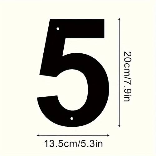 1pc of metal artwork and craft 7 9 inch large house number vintage address number mailbox identifier wall decoration for holidays numbers 0 through 9 home decoration christmas present