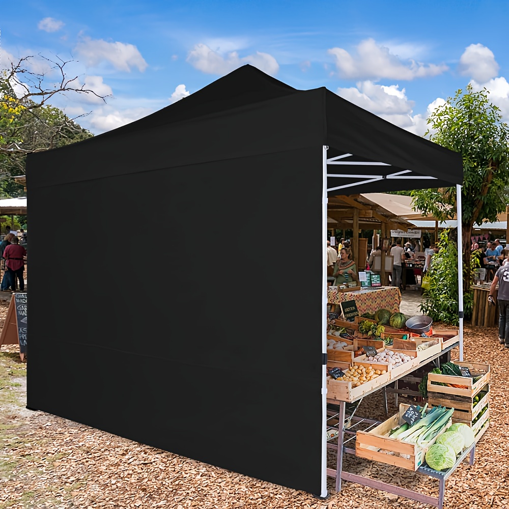1pc black   up sun shelter side wall durable oxford cloth instant sunshade for outdoor camping picnics   use easy setup portable compact camping accessories