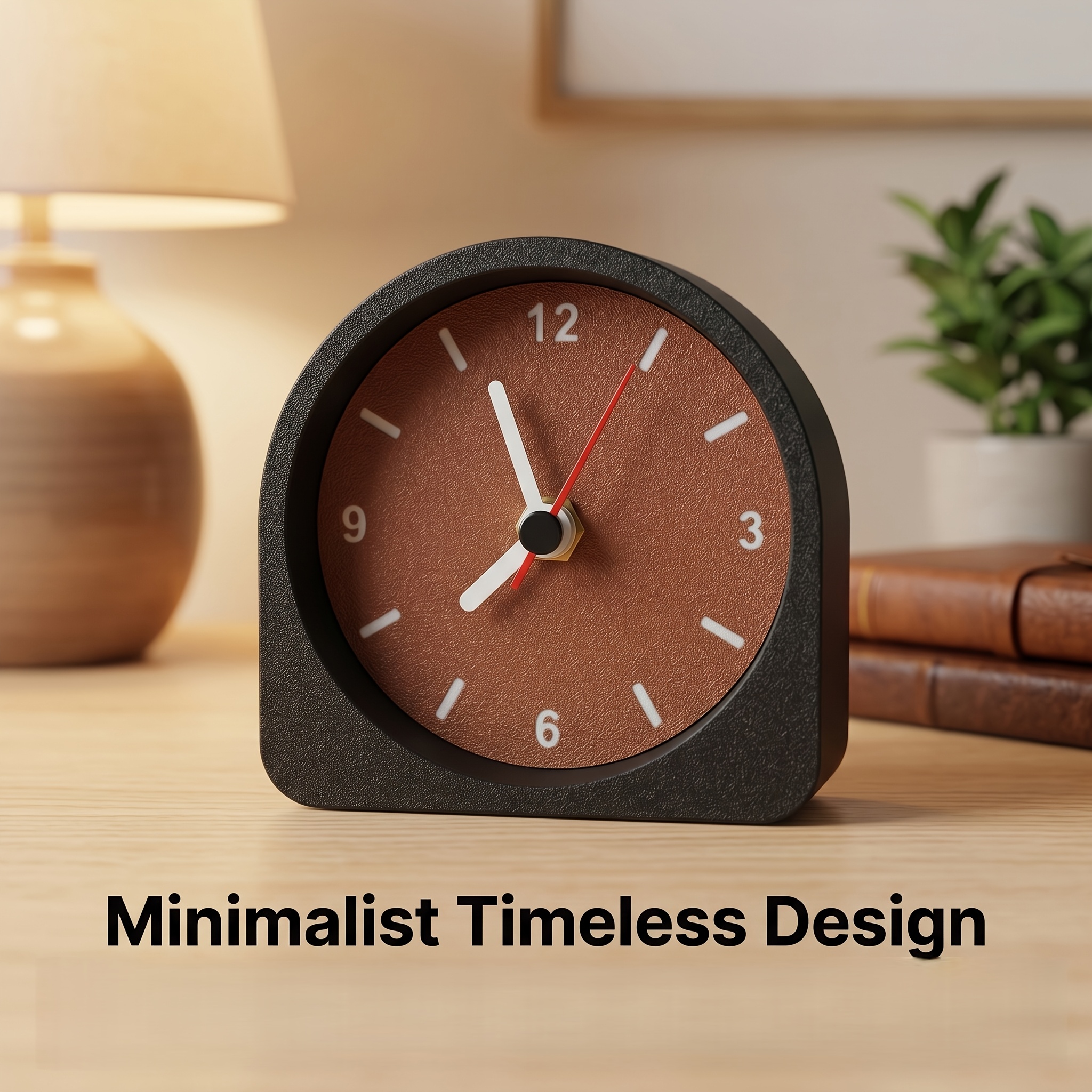 TEMU Minimalist Retro Desktop Clock, Silent And Soundless Desktop Clock, Suitable For Small Decorative Clocks In Family Offices, Bedrooms And Living