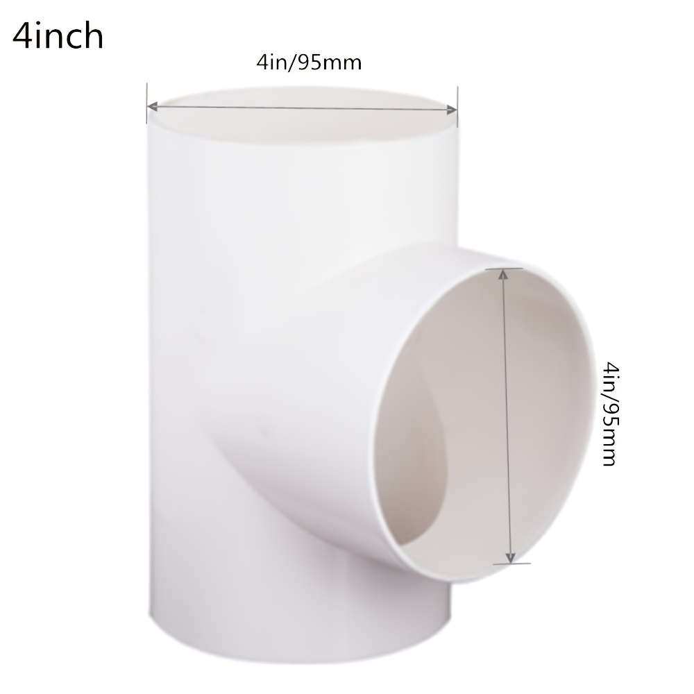 100mm 150mm T-splitter Or Y-splitter Duct Hose Connector For Exhaust Fan Ventilation Duct Pipe Tube