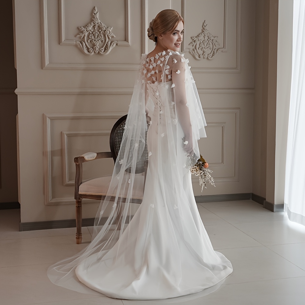wedding dress shawl sold on Temu United States