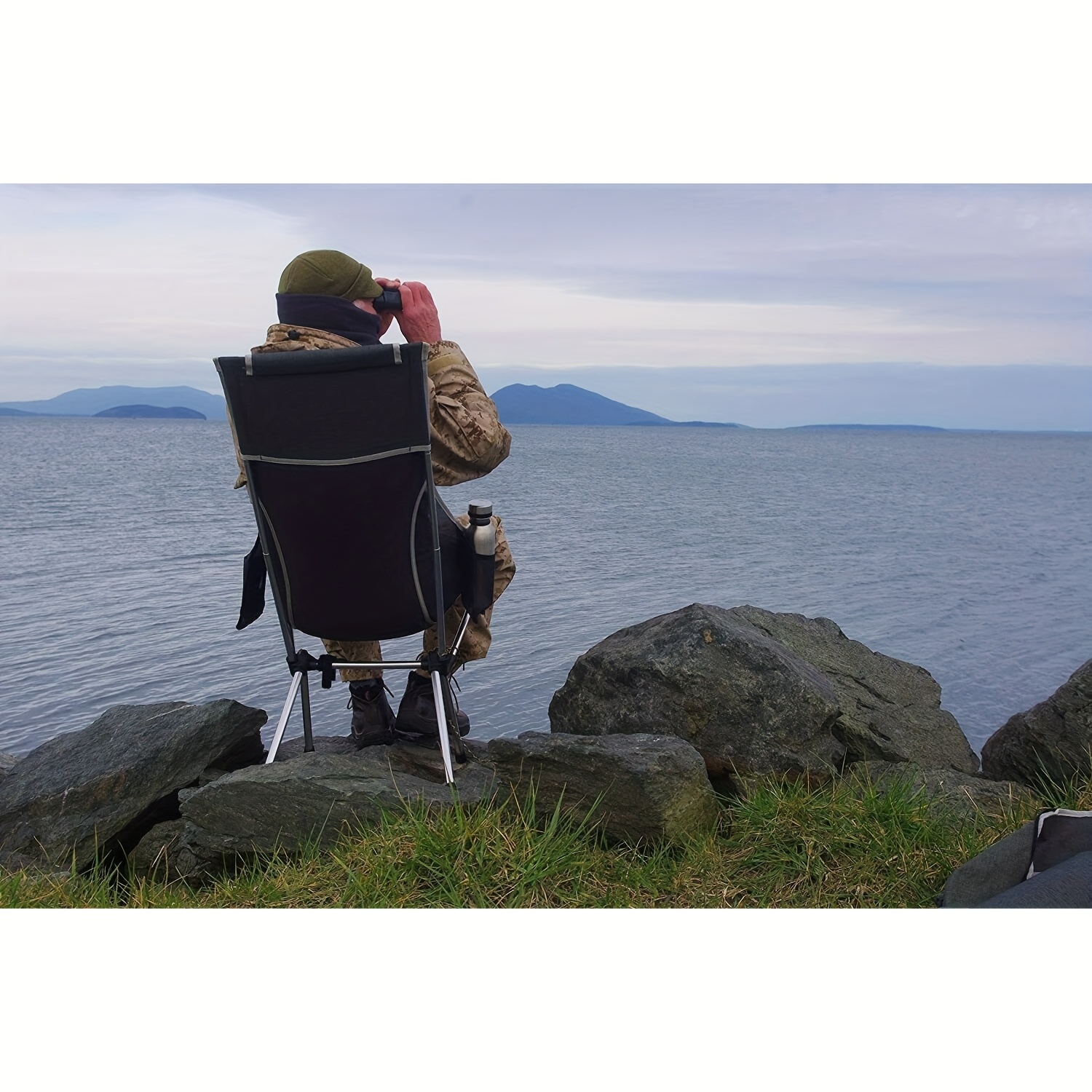 compact camping chair with high back portable and lightweight for hiking picnic fishing Product details 1