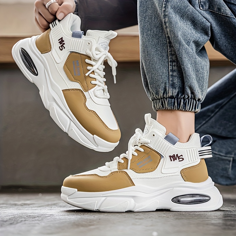 Zapatos para Hombre 2025 Nuevos Zapatillas Casuales de Invierno, Zapatillas de Papá con Suela Gruesa y Absorción de Impacto Versátiles para Adolescentes y Adultos