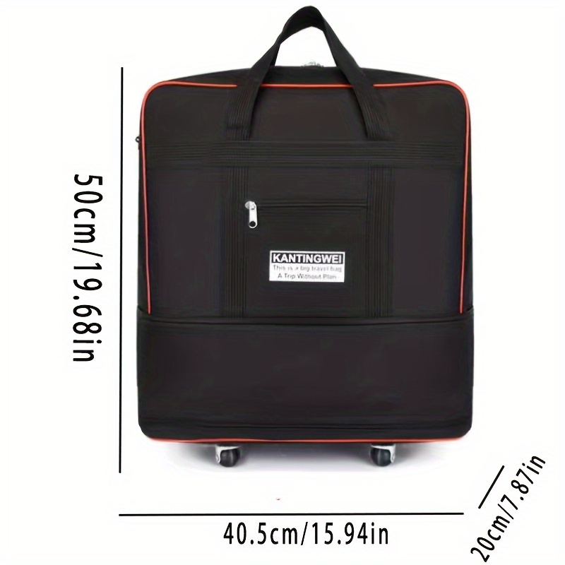 Stylish Expandable Travel Backpack Spinner Wheels Durable Temu