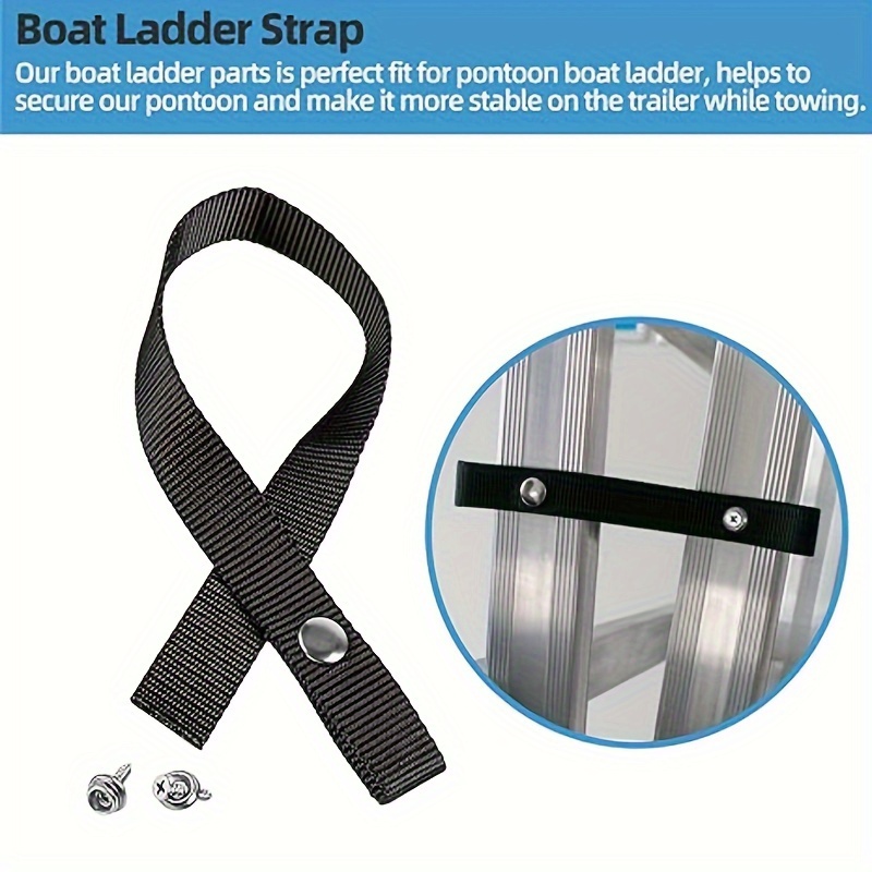 1pc Ladder Strap Stainless Steel Screw Extra Heavy Duty 4500 Lb