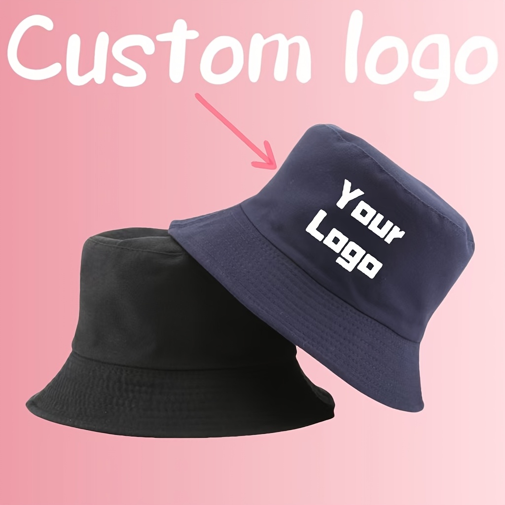 [customizable] Logo Personalized Double-sided Fisherman Hat Customizable Picture Men And Women Hat Unisex Breathable Sports Hat Casual Fisherman Hat