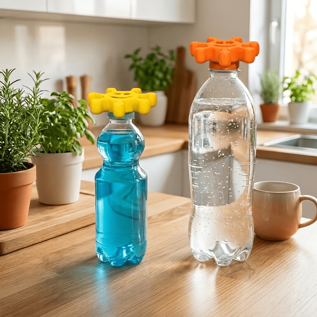 2pcs Smiling Sunflower Non-slip Effort- Bottle Opener, Easily Twists Open Soda And Beverages, A Practical For Home Use