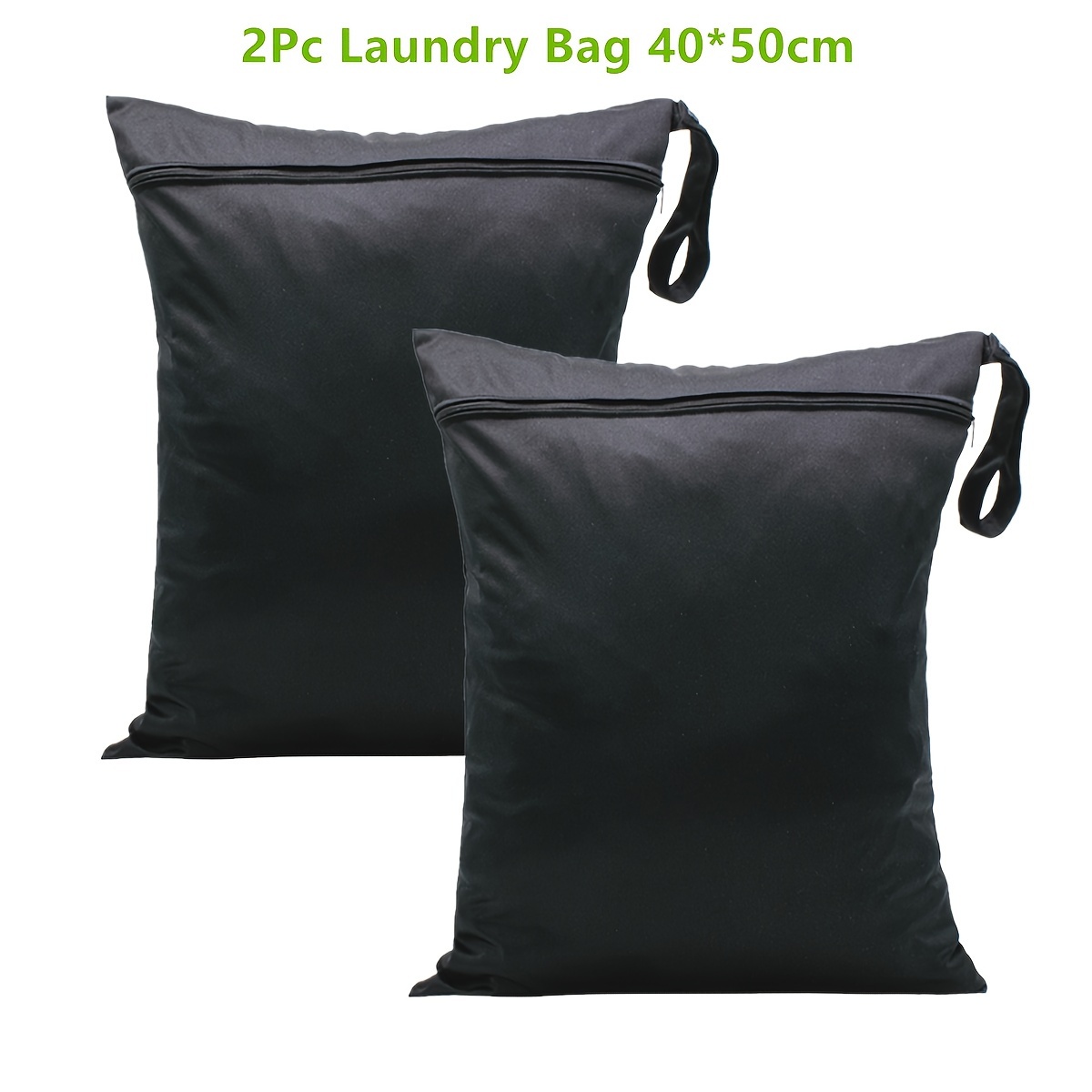 

2-pack Polyester Laundry Bags For Travel And Gym – Machine Washable, Waterproof, No Printing, Garment Bag From Other