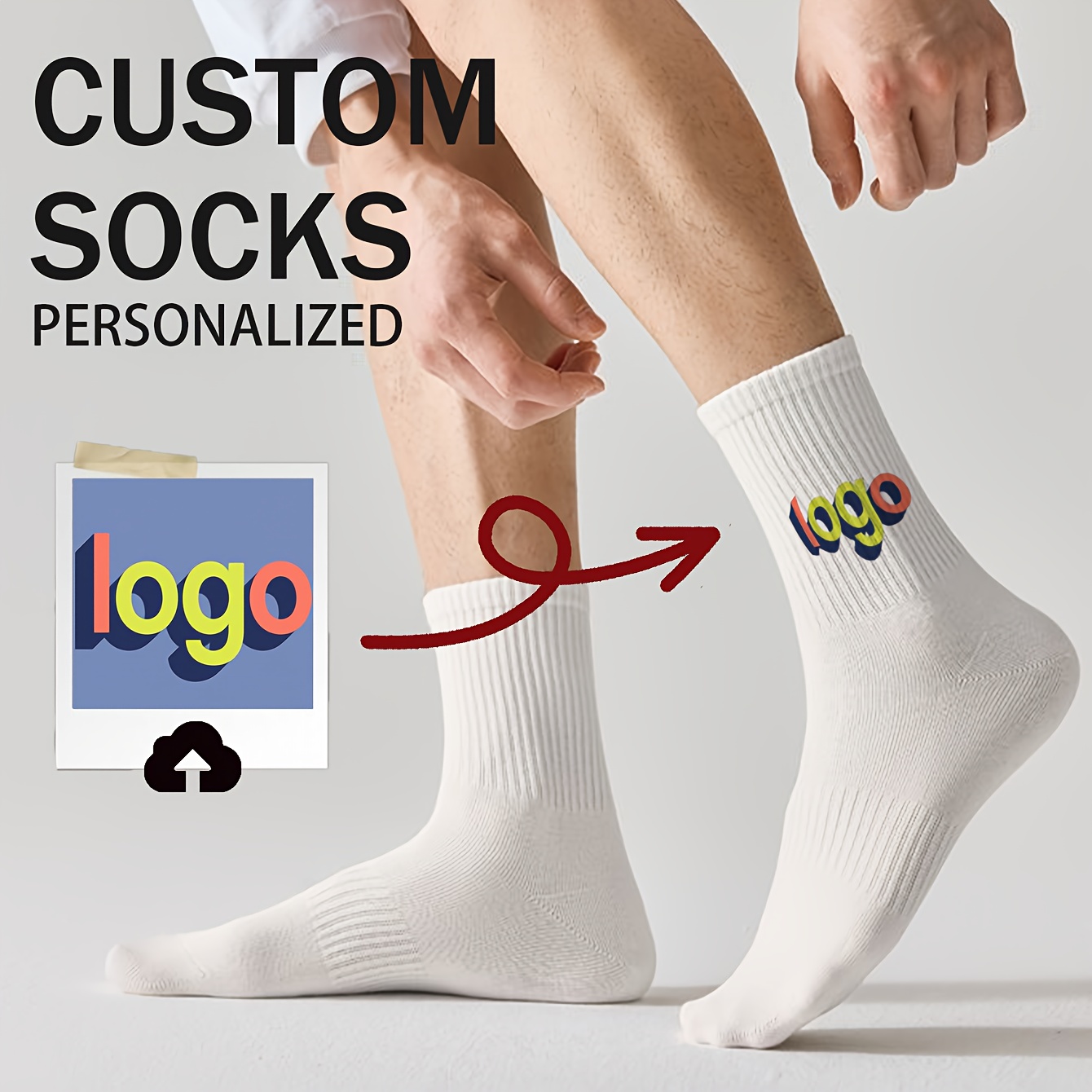 TEMU 1 Pair Of Custom Socks, Personalized Matching Socks,featuring Stylish Designs With Photos,romantic Gift Socks,anniversary Gifts For