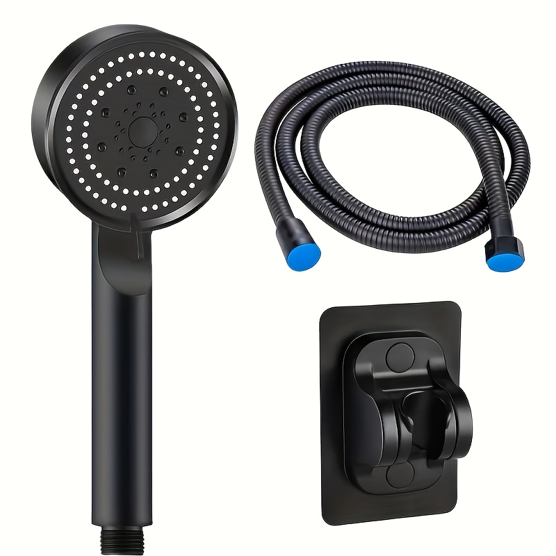 4pcs Set of Booster Showerheads with Adjustable Wall-Mounted Bracket