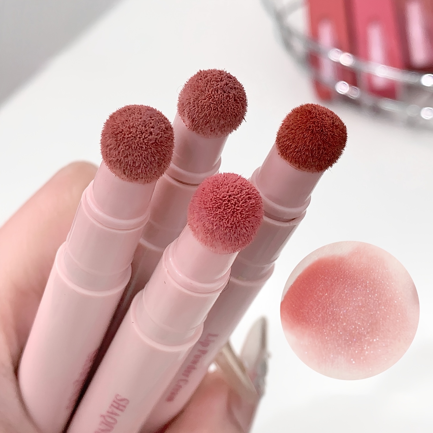 Soft Mist Light Lip Powder Cream, Long-Lasting Matte Lip Glaze