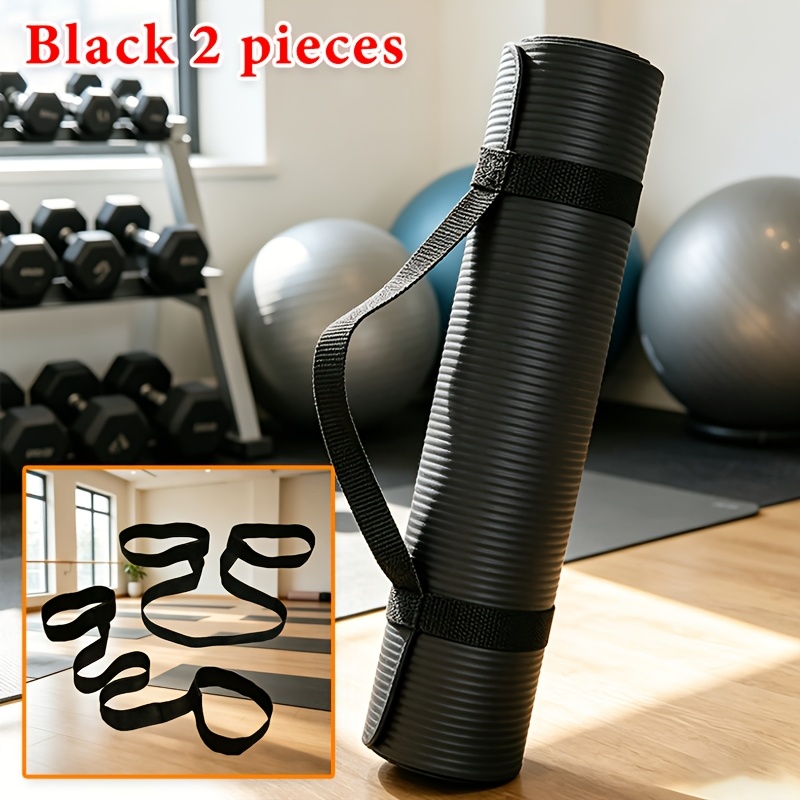 TEMU Lot de 2/4 bandes de rangement élastiques spécifiques pour tapis de yoga | Sangle d' polyvalente pour extérieur pour tapis de yoga, bretelles