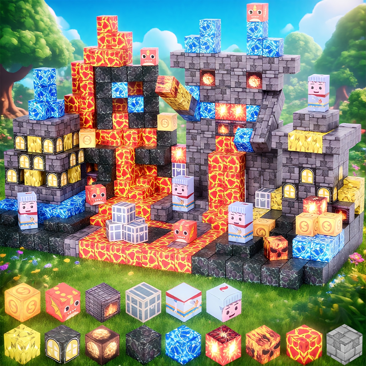 160 Magnetische Bouwblokken - Duurzame ABS Magnetische Kubussen met Gemengde Kleuren