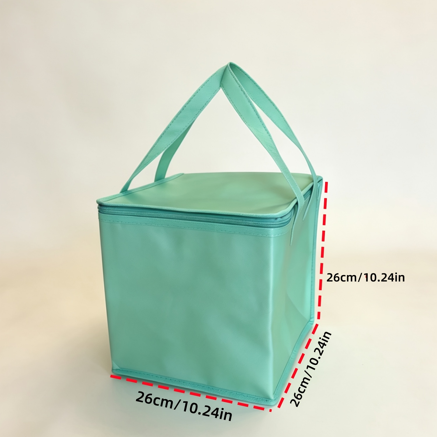 E-shop Outdoor-Kühltasche, einfache, speziell für den Mitnahme-Service geeignete Isoliertasche für Eiscreme Geburtstagskuchen, blaues quadratisches
