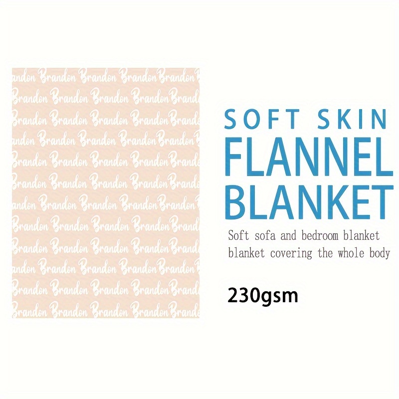 TEMU 1pc Name Blanket Blanket For Son Daughter Blanket Name Blanket Sofa Blanket Tv Blanket