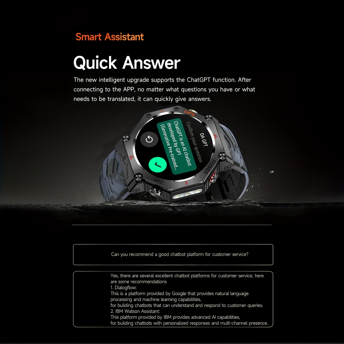 reloj inteligente gps kc91 hombres mujeres ai gpt 39 Temu Mexico