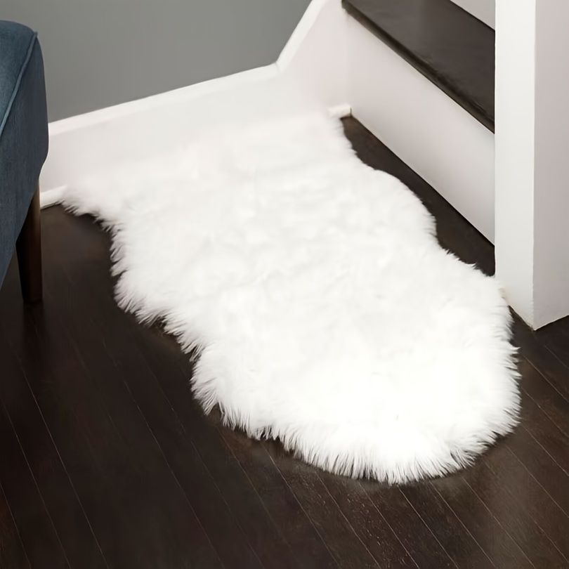 

Plush Wool Area Rug - 16"x24", 2", Non-slip, Hand Washable For Living Room & Bedroom Decor