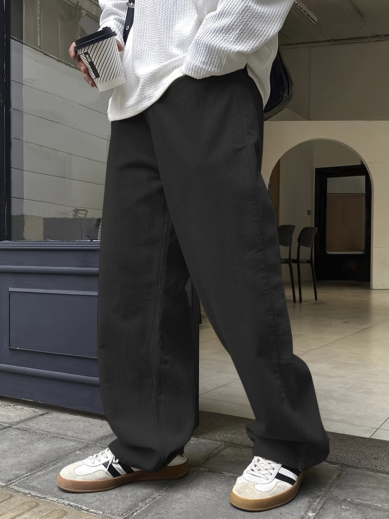 corduroy pants men sold on Temu United States