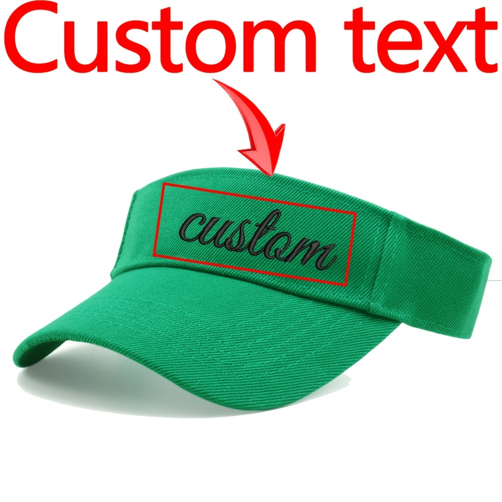 TEMU A Personalized Custom Embroidered - Diy Text, Names, Pinyin, Numbers, Lightweight , Available In Multiple Colors