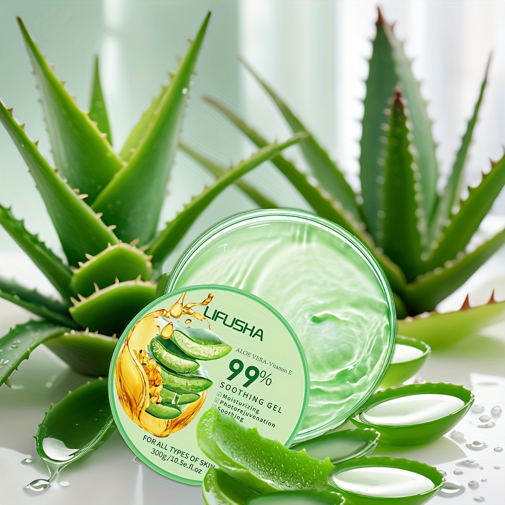 

1pc, Aloe Vera Soothing Gel (300g) For Face & Body, Deep Hydrating & Moisturizing Skin Care, Refreshing Cooling , Natural Skin Care – For All Skin Types