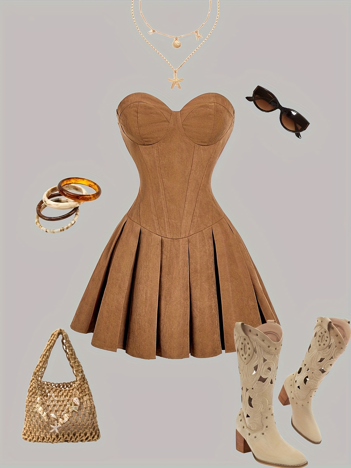 womens brown ruched bodycon short dress autumn country - Temu Bahrain
