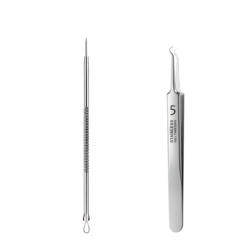 2Pcs 3Pcs Household Tweezers Set Pointed Tips Blackhead Cell