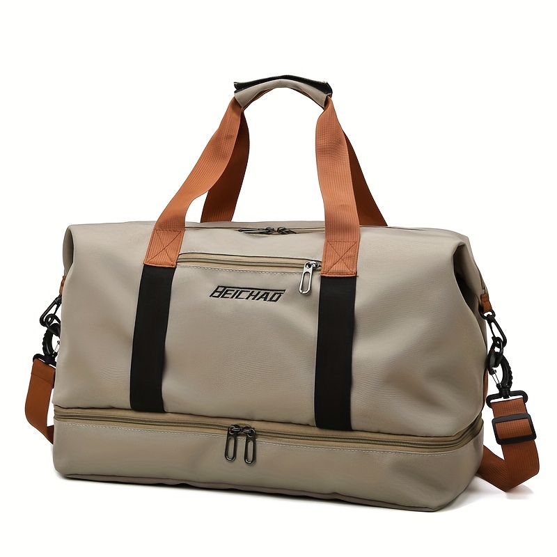 E-shop 1 Stück Tragbare Reise-Aufbewahrungstasche mit großem Fassungsvermögen, leichte Sporttasche, Damen-Handtasche mit unabhängigem Schuhfach,
