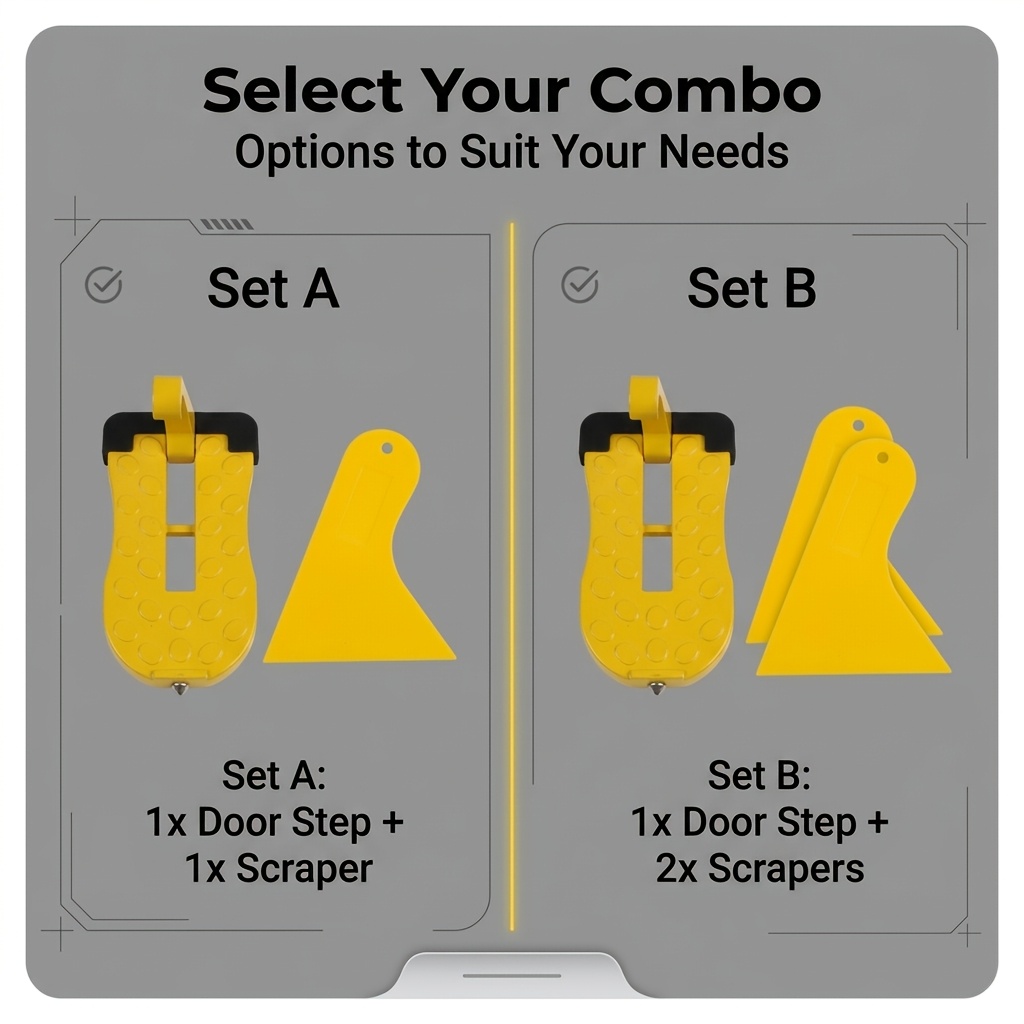 TEMU 1 Foldable Car Roof Step With Built-in Window Breaker Safety Hammer, Easy Roof Access, Fits Most Sedans, Suvs, And Trucks, Portable, Sturdy, And