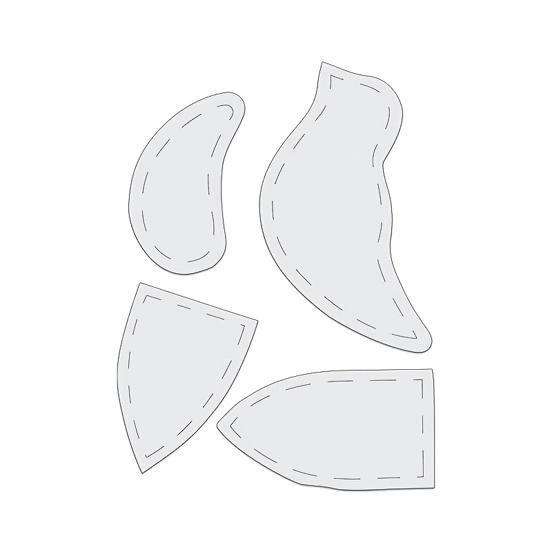 TEMU A Set Of 4 Sewing Templates Featuring A Chubby For Quilting. Reusable Transparent Pet Templates Are Perfect For Drawing Quilt Patterns And