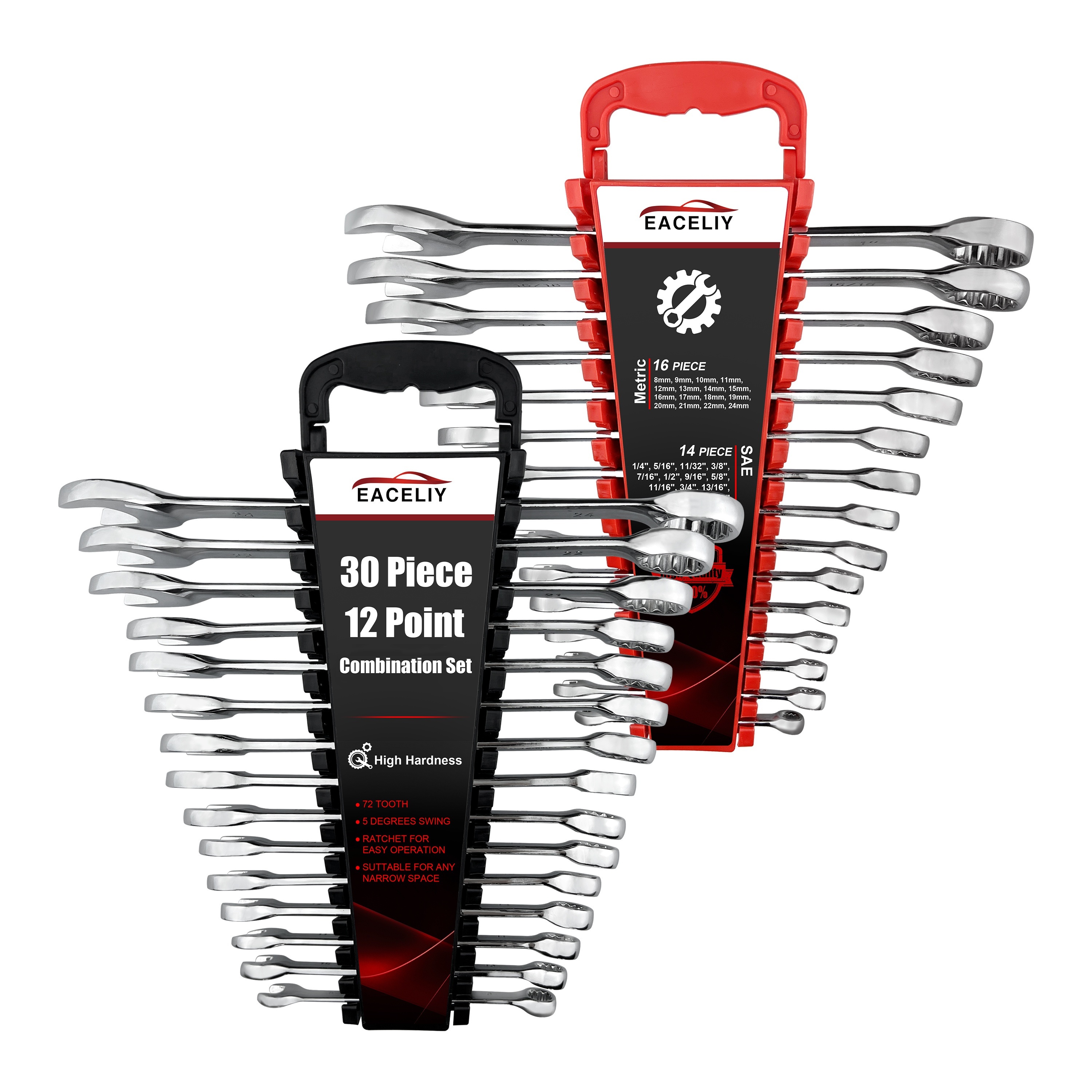 Temu – TEMU 30pcs Combination Wrench Set, Combo Wrench Sets, 12 Point, Metric & Sae, 8-22mm, 1/4-1″, Steel