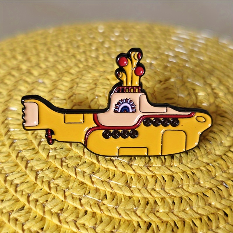 Holiday Gift Yellow Brooch Band Badge Creative Accessories Badge Backpack Decoration Enamel Brooch