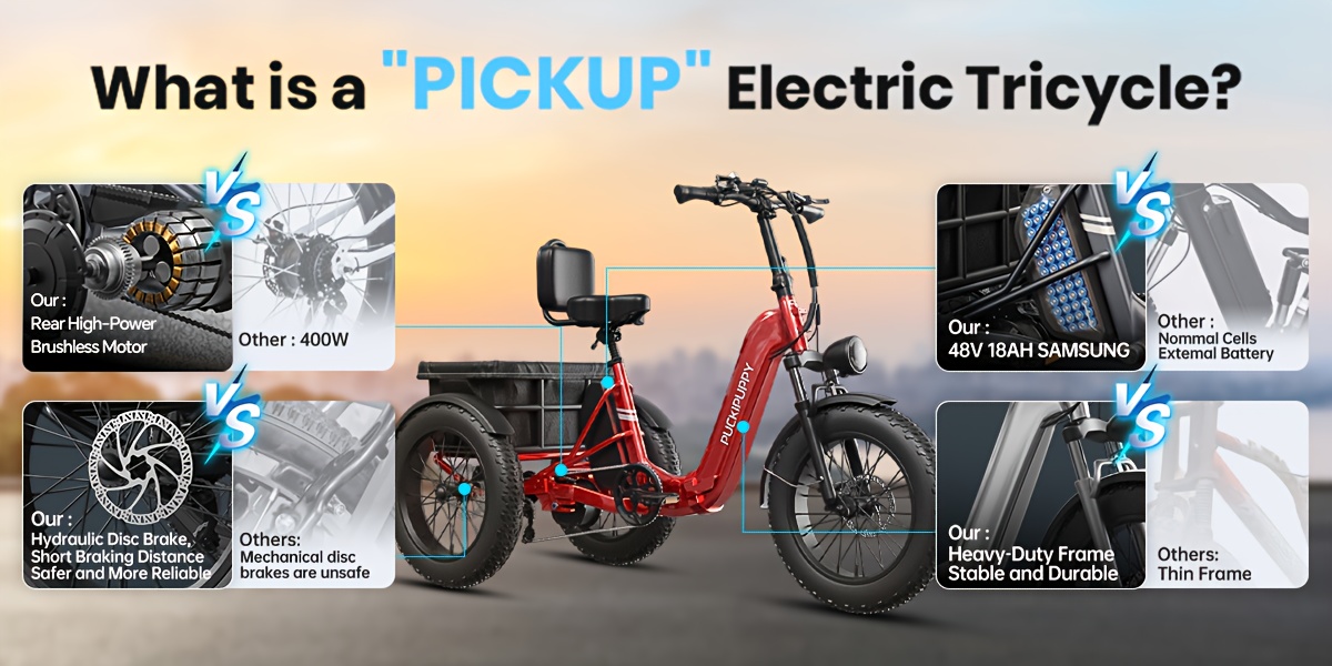 for adult rear high power brushless motor 19mph commuter e bike 48v 18ah cells battery pickup class 500 lb load   with 20 tire and large basket 60 miles range for city and   halloween gift   Product details 5