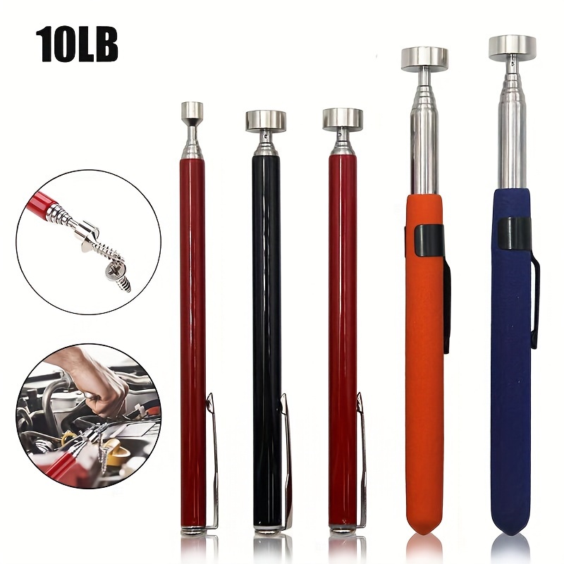 

10lb Magnetic Stainless Steel Telescopic Suction Rod Orange With Suction Rod